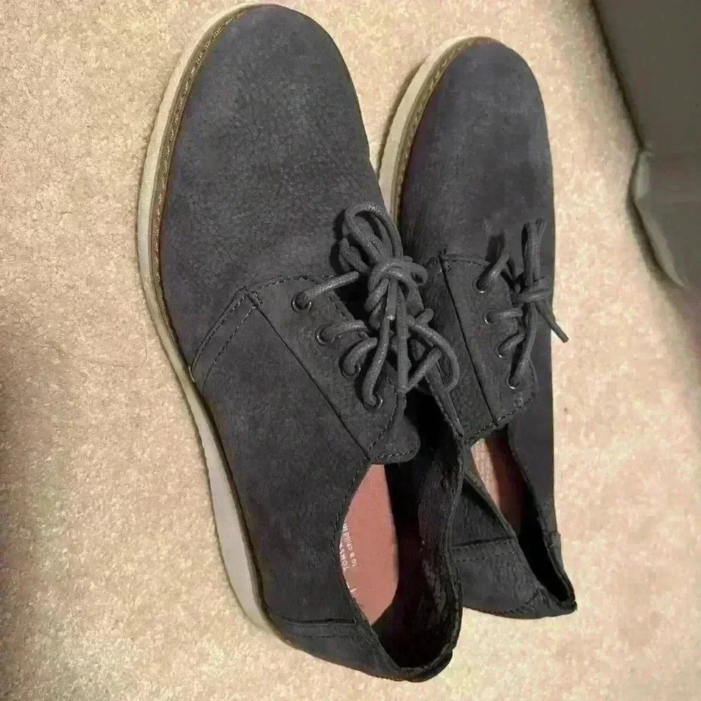 TOMS Preston Casual Oxford Gray Men's US Size 8M MSRP $99.95